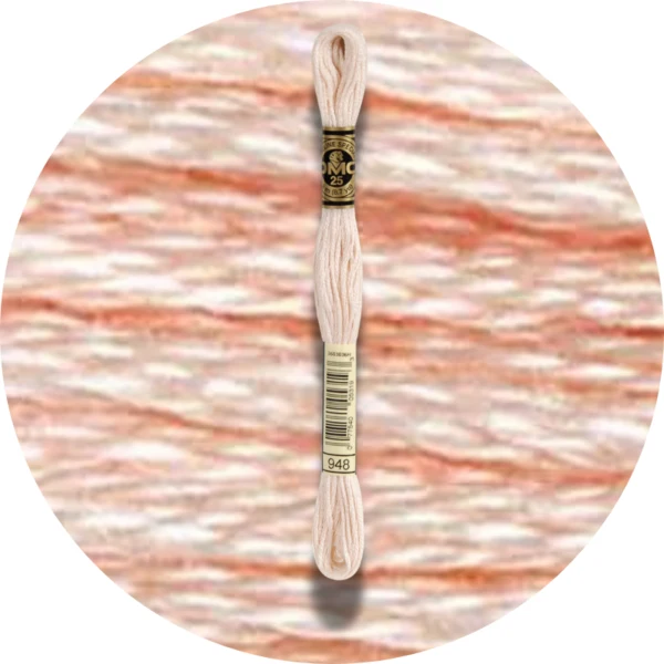DMC Mouliné Spécial 25 Broderigarn, Ensfarvet, Røde/Gule/Orange nuancer